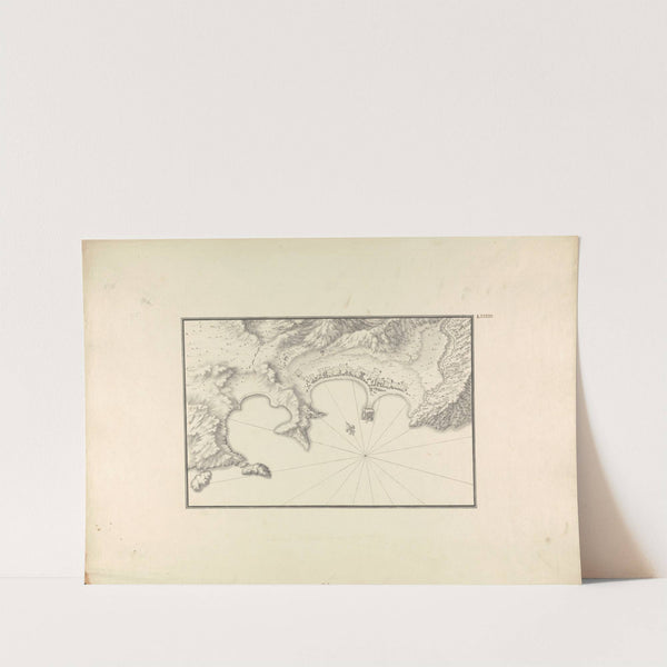 Topographical Map of Halicarnassus at its Harbor by Giovanni Battista Borra