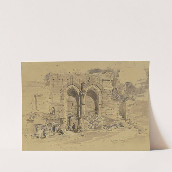 Tor in der Stadtbefestigung von Orvieto (1852) by Carl Friedrich Heinrich Werner