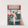 Torii Suneemon Katsutaka Standing by a Moat by Tsukioka Yoshitoshi