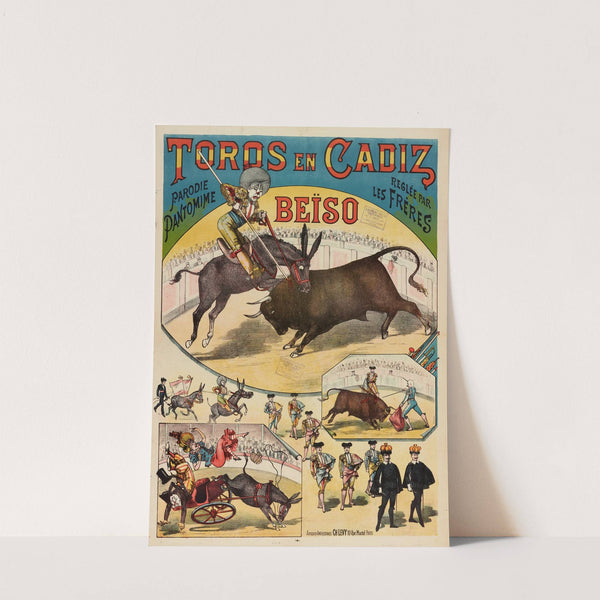Toros En Cadiz Parodie Pantomime Reglee Par Les Freres Beïso (1893) by Imp. Charles Lévy