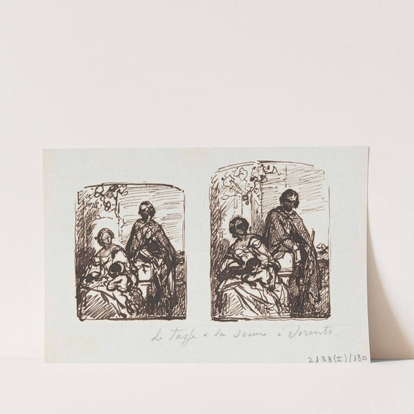 Torquato Tasso, Dressed as a Shepard, Visits his Sister Cornelia in Sorrento by Nicaise De Keyser