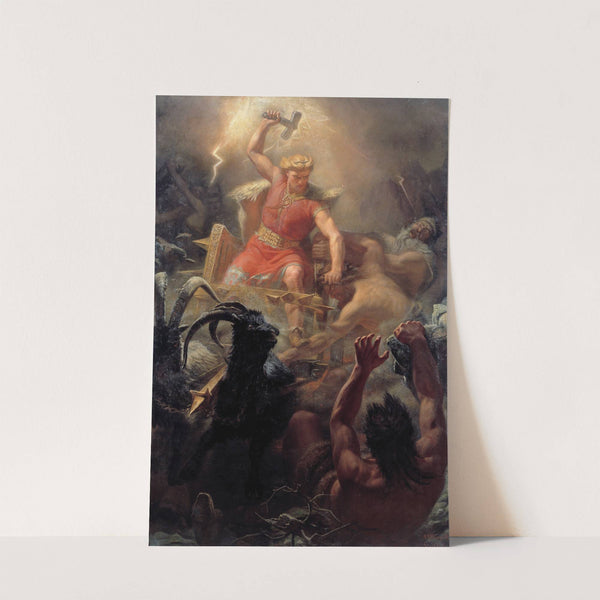 Tor's Fight With The Giants by Mårten Eskil Winge