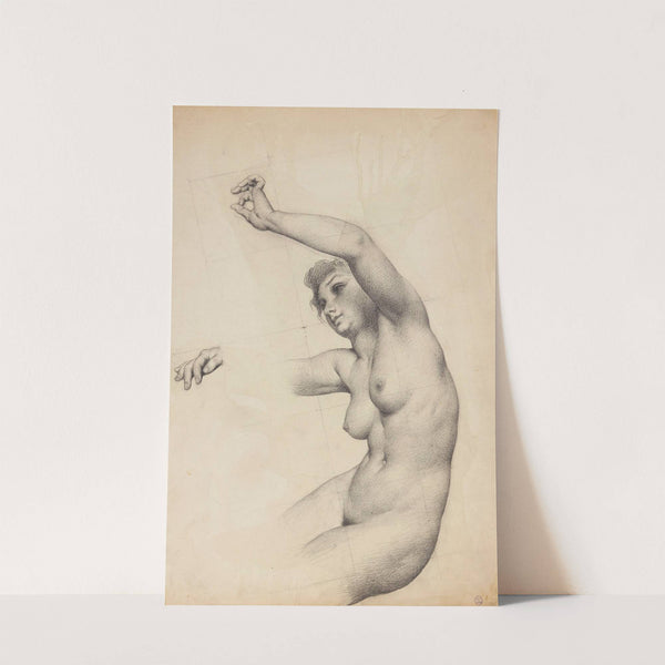 Torse de femme nue le bras gauche levé by François Emile Ehrmann