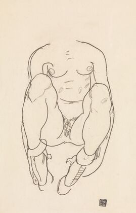 Torso of a Seated Woman with Boots (1918)
