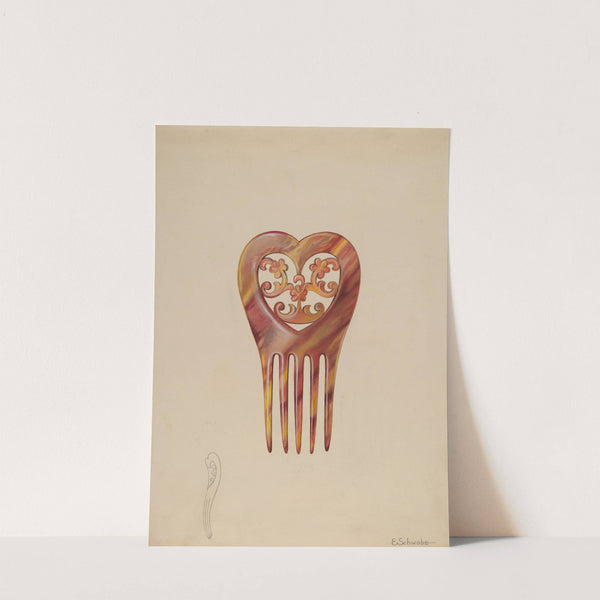 Tortoise Shell Comb by Erwin Schwabe