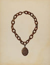 Tortoise Shell Necklace & Locket