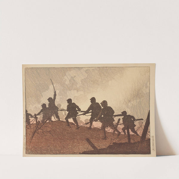 Totsugeki (Assault) (1937) by Kawase Hasui