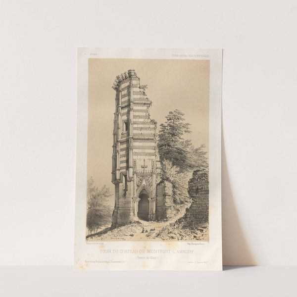 Tour du chateau de Montfort-l’Amaury (Seine-et-Oise) (1860) by Victor Petit