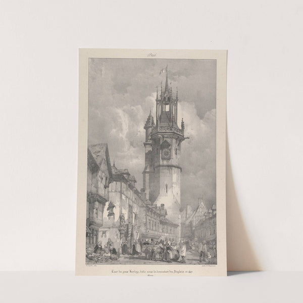 Tour du Gros Horloge, Batie Souis la Domination des Anglais en 1417 by Richard Parkes Bonington