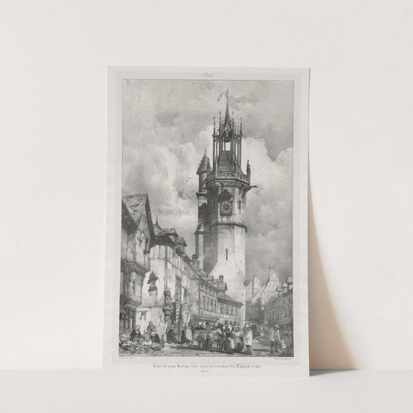 Tour du Gros-Horloge, Evreux (1824) by Richard Parkes Bonington