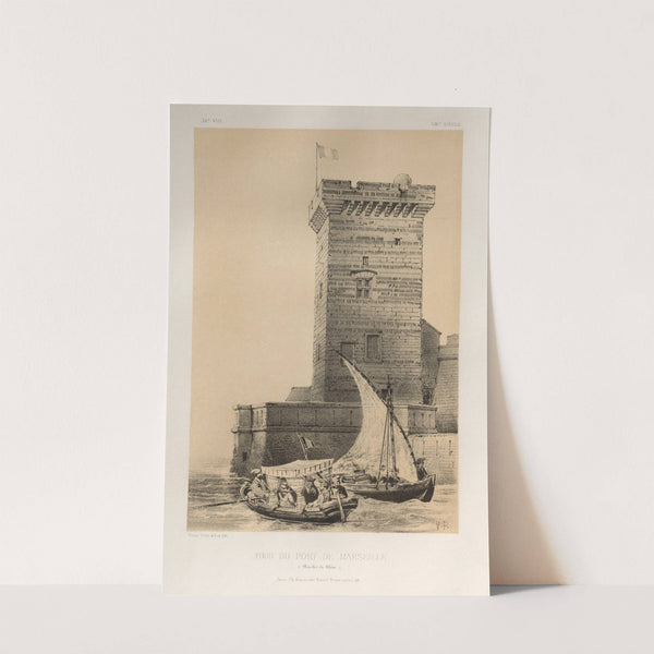 Tour Du Port De Marseille (Bouches Du Rhône) (1860) by Victor Petit