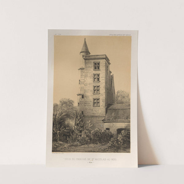 Tour Du Prieuré De St. Nicolas-Au-Bois (Aisne) (1860) by Victor Petit