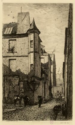 Tourelle rue Hautefeuille (1866)