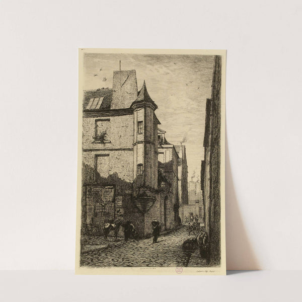 Tourelle rue Hautefeuille (1866) by Alfred Alexandre Delauney