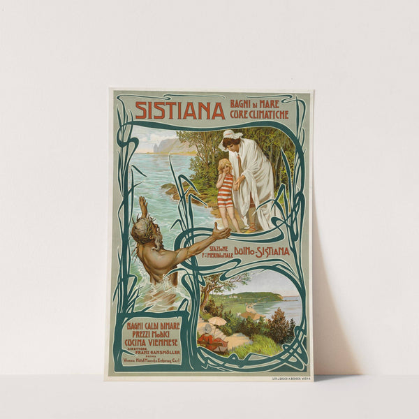 Tourismusplakat für Sistiana (1900) by Stefanie Glax