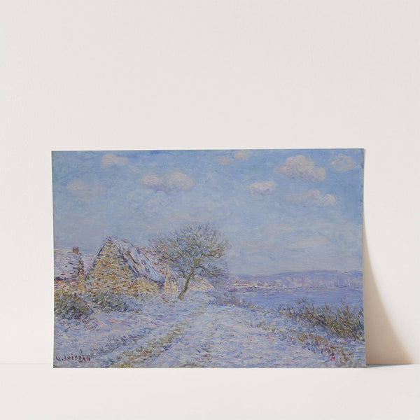 Tournedos-sur-Seine, neige, givre, soleil by Gustave Loiseau