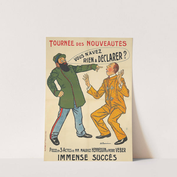 Tournèe des Nouveautés, Vous N’Avez Rien A Déclarer by Adrien Barrère