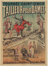 Tournée Saint-Omer. Tailleur pour dames prochainement. Comédie-vaudeville de Mr Georges Feydeau (1890)
