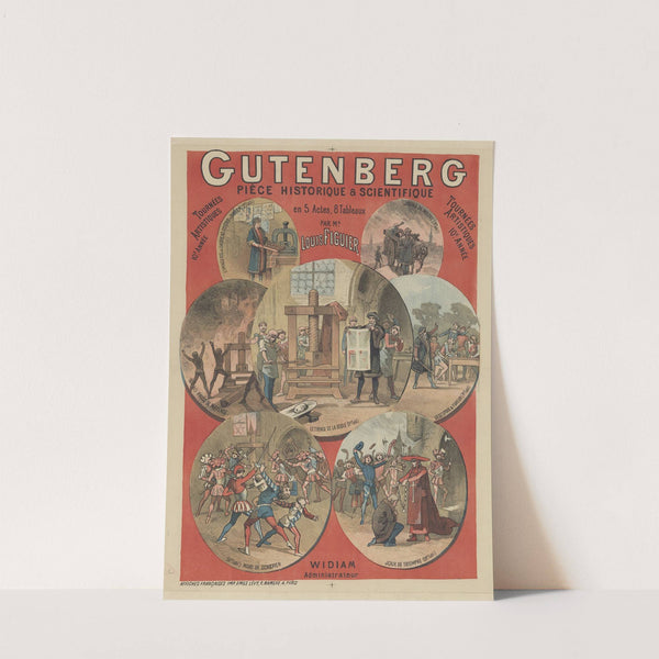 Tournées artistiques, 10e année. Widiam, administrateur. Gutenberg. Pièce historique et scientifique en 5 actes (1886) by Imp. Emile Lévy