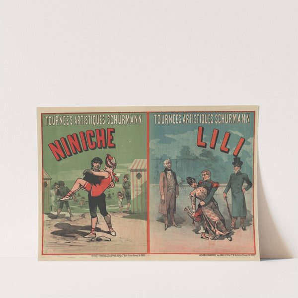 Tournées artistiques Schürmann. Niniche, Lili (1886) by Imp. Emile Lévy