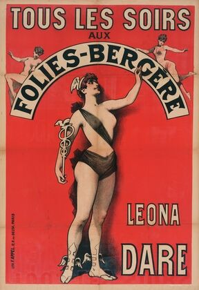 Tous Les Soirs Aux Folies-Bergere Leona Dare (1889)