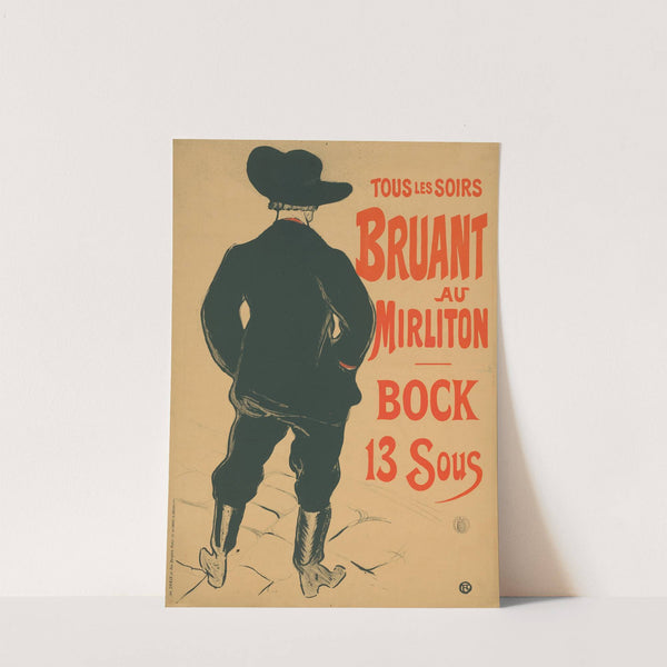 Tous les Soirs Bruant au Mirliton (ca. 1893 - 1894) by Henri de Toulouse-Lautrec