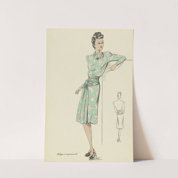 Crêpe imprimé by Anonymous