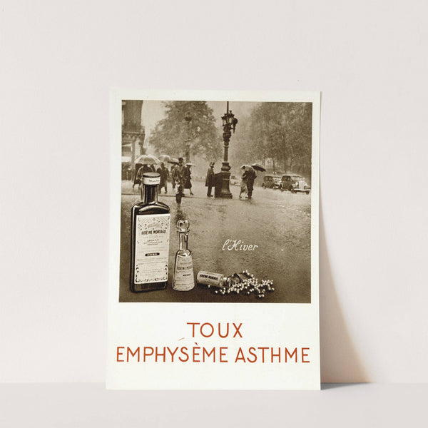 Toux, emphysème, asthme (1910-1950) by Laboratoire Montagu