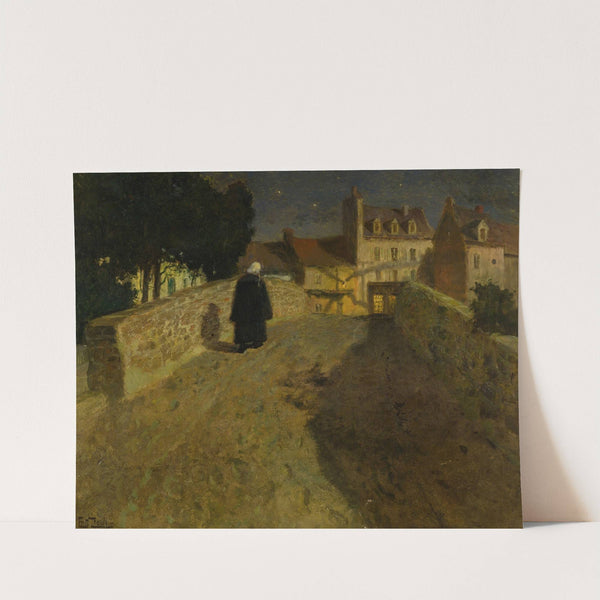 Towards The Pont Lovignon (Pont Fleuri) In Quimperlé by Frits Thaulow