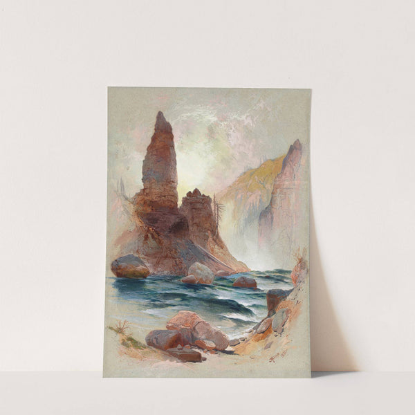 Tower at Tower Falls, Yellowstone by Thomas Moran