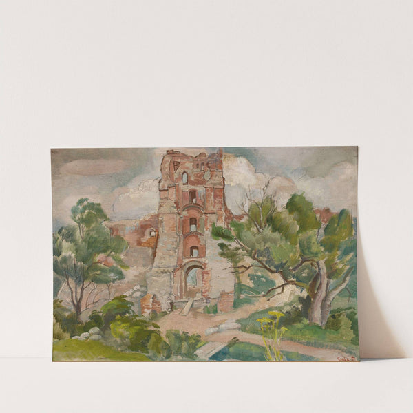 Tower in Troki (1937) by Michał Rouba