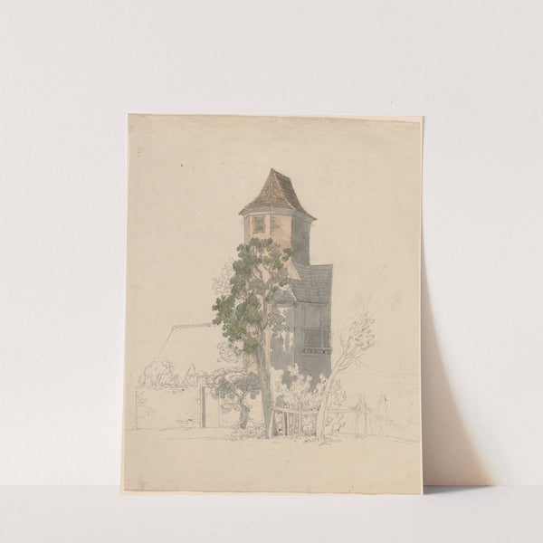 Tower of a Fortified House (recto) by Friedrich Salathé