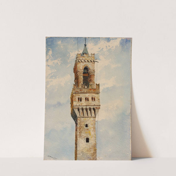 Tower of Palazzo Vecchio, Florence, Italy by Cass Gilbert