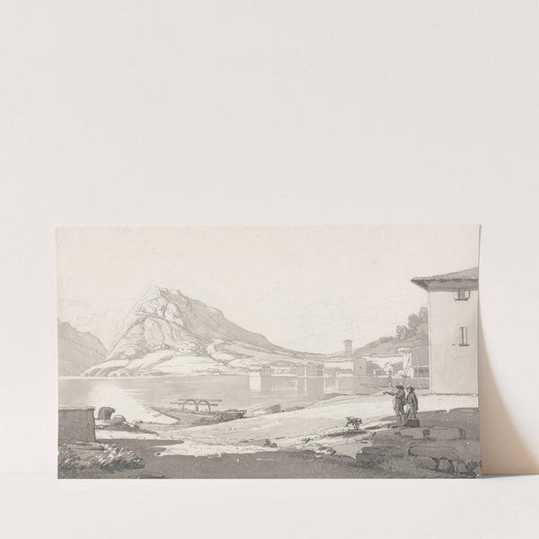 Town and Lake of Lugano by Thomas Smith of Derby