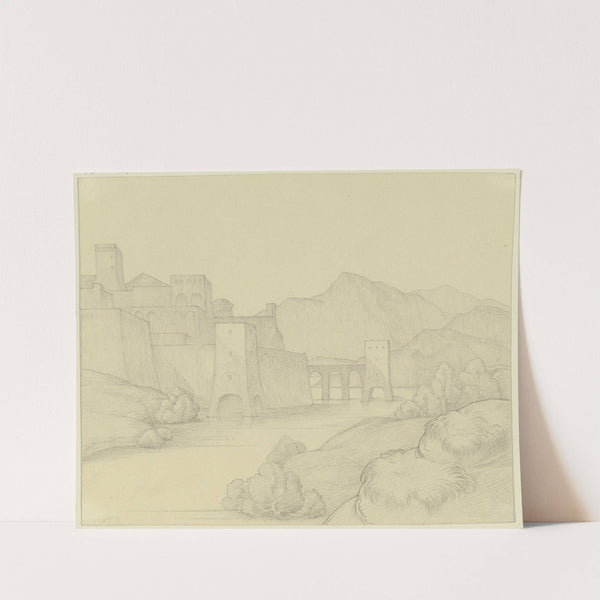 Town by the water by Eduard von Steinle