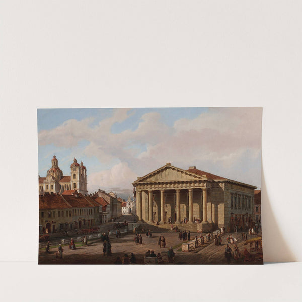 Town hall in Vilnius (circa 1846) by Marcin Zaleski