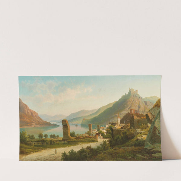 Town on the Rhine by Heinrich Eduard Heyn