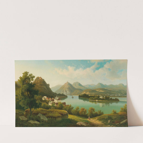 Town on the Rhine II by Heinrich Eduard Heyn