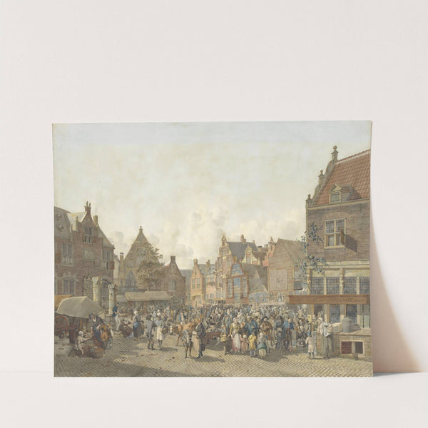 Town Square with Fair by Johannes Huibert Prins