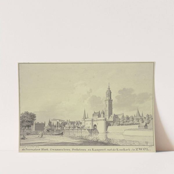Town view of Zwolle by Cornelis Pronk