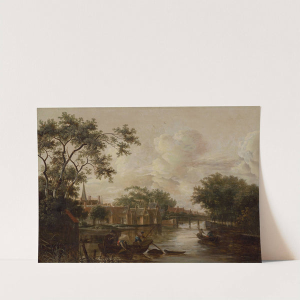 Town with River by P. van Mase