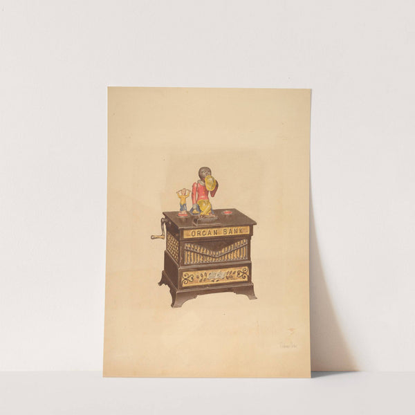 Toy Bank - Monkey and Hurdy-Gurdy by Cushman Parker