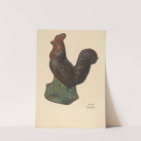 Toy Bank - Rooster by Beverly Chichester