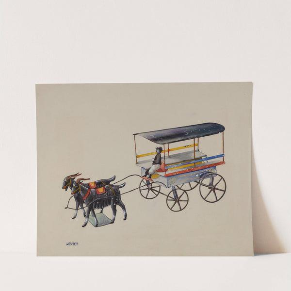 Toy Goat Cart by Elmer Weise