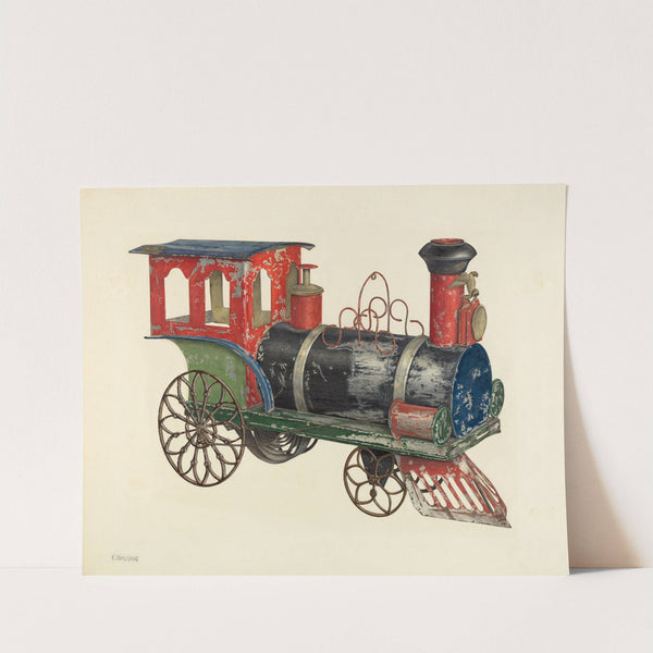 Toy Locomotive by Charles Henning