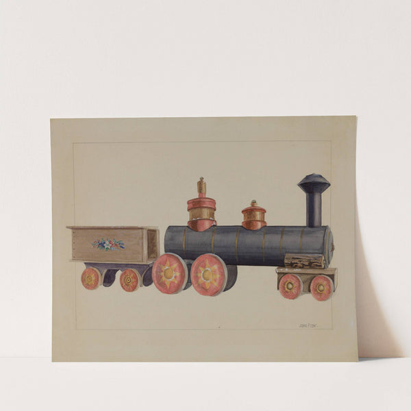 Toy Locomotive by John Fisk