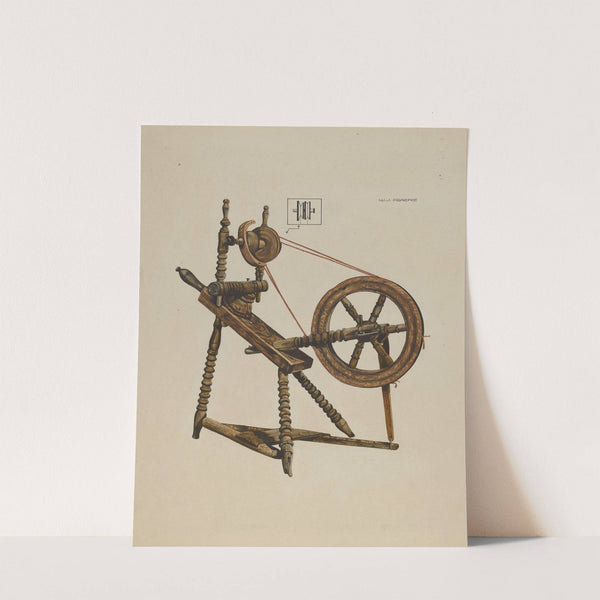 Toy Spinning Wheel by Walter Praefke