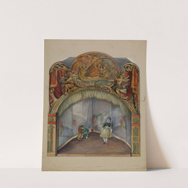 Toy Theater with Automatic Dancer by Mina Lowry