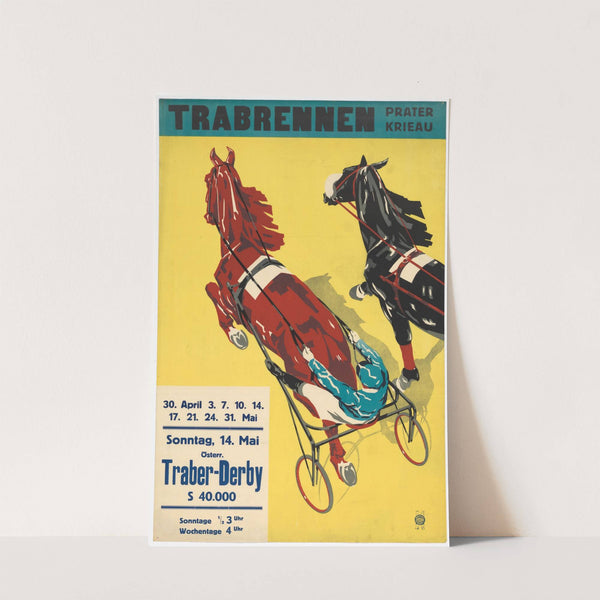 Trabrennen am Trabrennplatz Krieau im Prater (1933) by J. Weiner