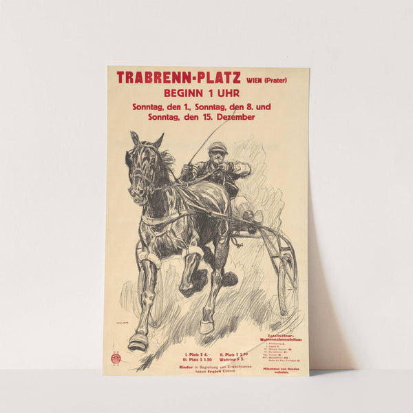 Trabrennen im Prate (1930) by Ludwig Koch